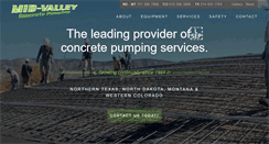 Desktop Screenshot of midvalleyconcretepumping.com